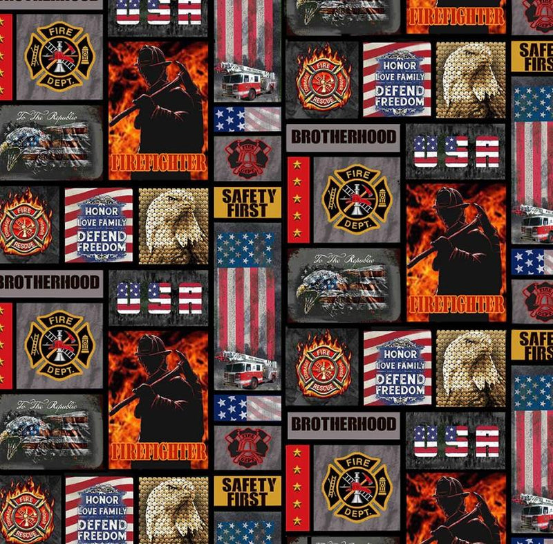 SYK Firefighter - 1339FF - Cotton Fabric