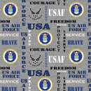 SYK Military Air Force 1181M Heather - Cotton Fabric