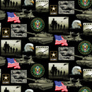 SYK Military Army - 021-2A - Cotton Fabric