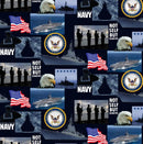 SYK Military Navy - 021-2N - Cotton Fabric
