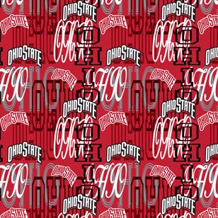 SYK NCAA Ohio State Letters - OHS1372 - Cotton Fabric
