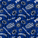SYK NCAA Penn State Nittany Lions Check Allover - PS1370 - Cotton Fabric