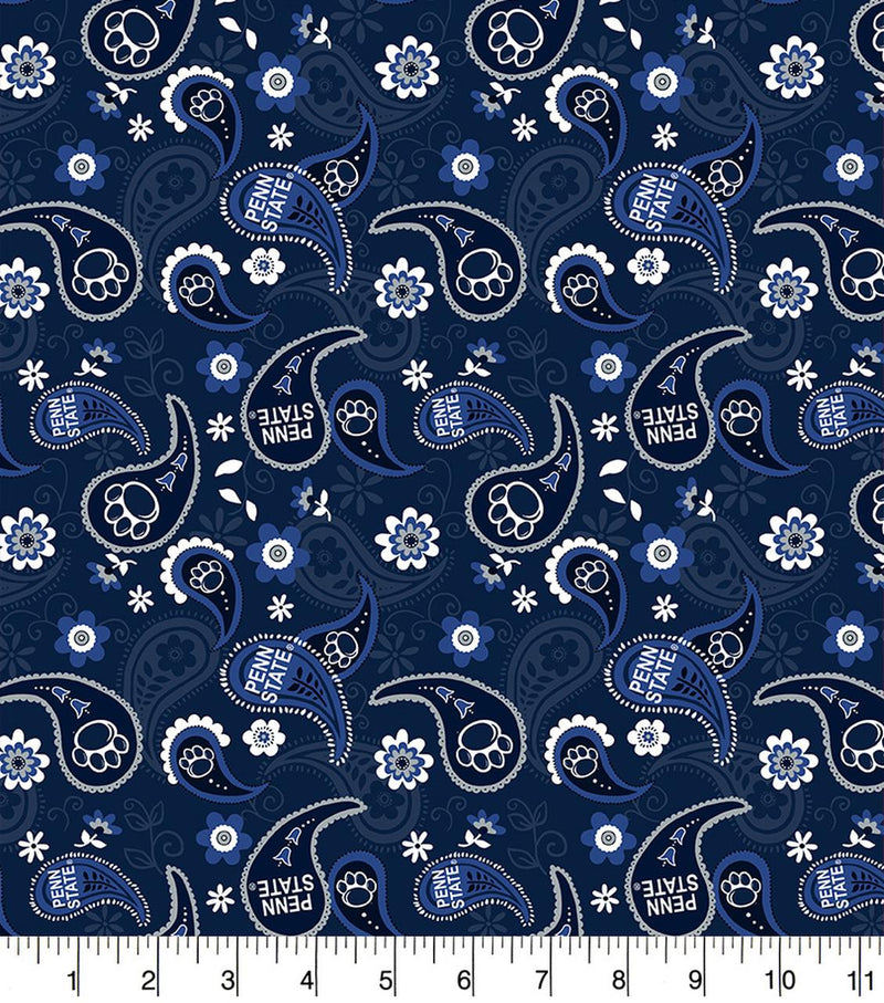 SYK Penn State, PS1267 Navy - Cotton Fabric