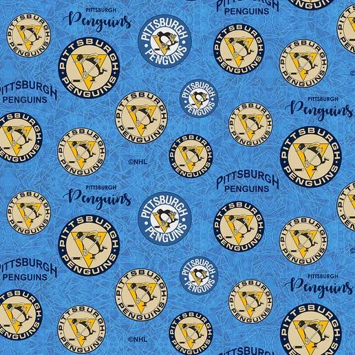 SYK Pittsburg Penguins - 1226PEN Blue - Cotton Fabric