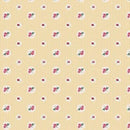 TGZ Forget-Me-Not Rose Evie Yellow - DV6824 - Cotton Fabric