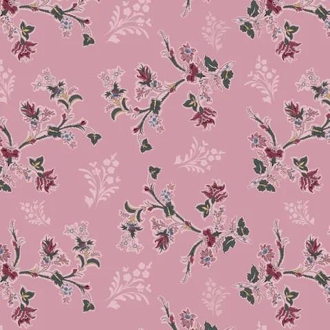 TGZ Forget-Me-Not Rose Lily - DV6810 - Cotton Fabric