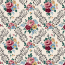 TGZ Forget-Me-Not Rose Penelope - DV6811 Cream - Cotton Fabric
