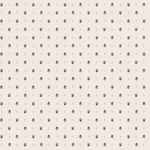 TGZ Forget-Me-Not Rose Scarlett Cream - DV6831 - Cotton Fabric