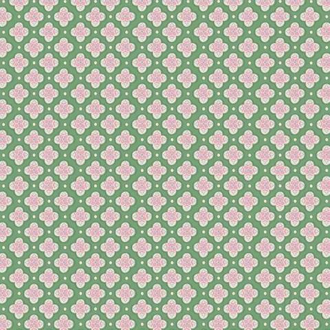 TGZ Guinevere Nimiane Green - DV7145 - Cotton Fabric