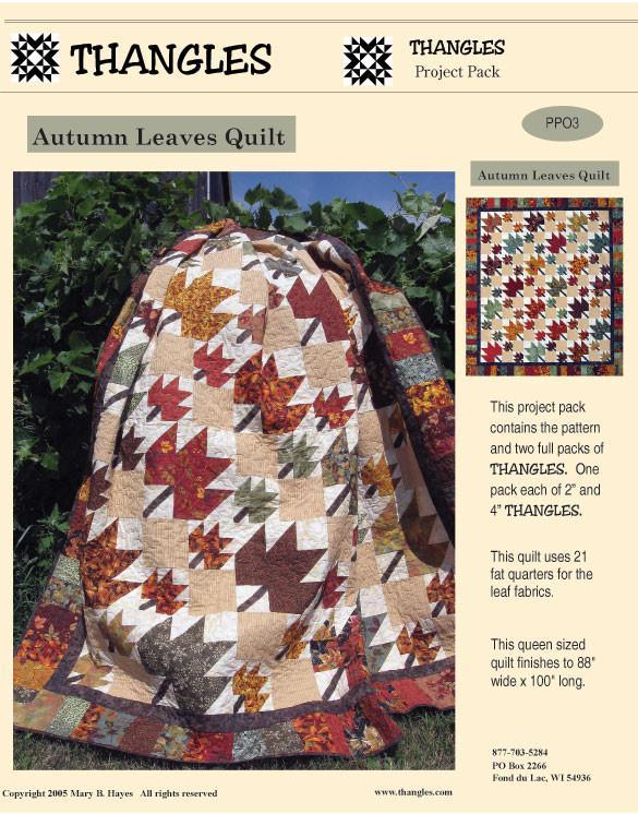 THNG Thangles Autumn Leaves Quilt Pattern - PP03