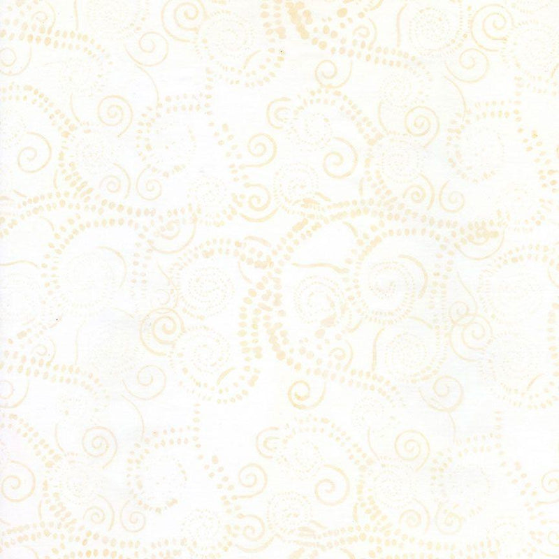 TT Alabaster Batiks - B7909-FOAM - Cotton Fabric