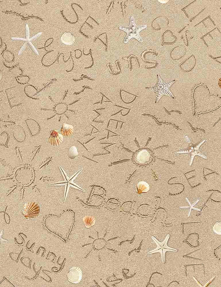 TT Beach Comber - CD1234-SAND - Cotton Fabric