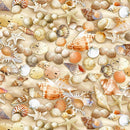 TT Beach Comber Shells - CD2534-MULTI - Cotton Fabric