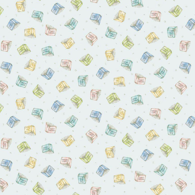 TT Bedtime Story - CD2753-BLUE - Cotton Fabric