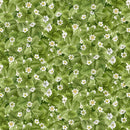 TT Berry Sweet Packed Strawbery Leaves - CD3410-GREEN - Cotton Fabric