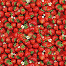 TT Berry Sweet Packed Sweet Strawberries - CD3403-RED - Cotton Fabric