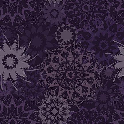 TT Colorstock Silhouette Medium Stars - CD3839-AMETHYST - Cotton Fabric