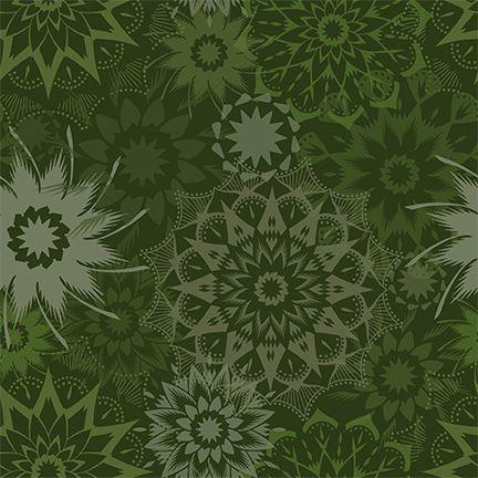 TT Colorstock Silhouette Medium Stars - CD3839-FOREST - Cotton Fabric