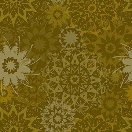 TT Colorstock Silhouette Medium Stars - CD3839-MOSS - Cotton Fabric