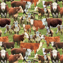 TT Country Roads Hereford Cows In A Corral - CD3341-MULTI - Cotton Fabric