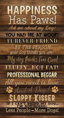 TT Dogs Rule Panel - CD3316-BROWN - Cotton Fabric