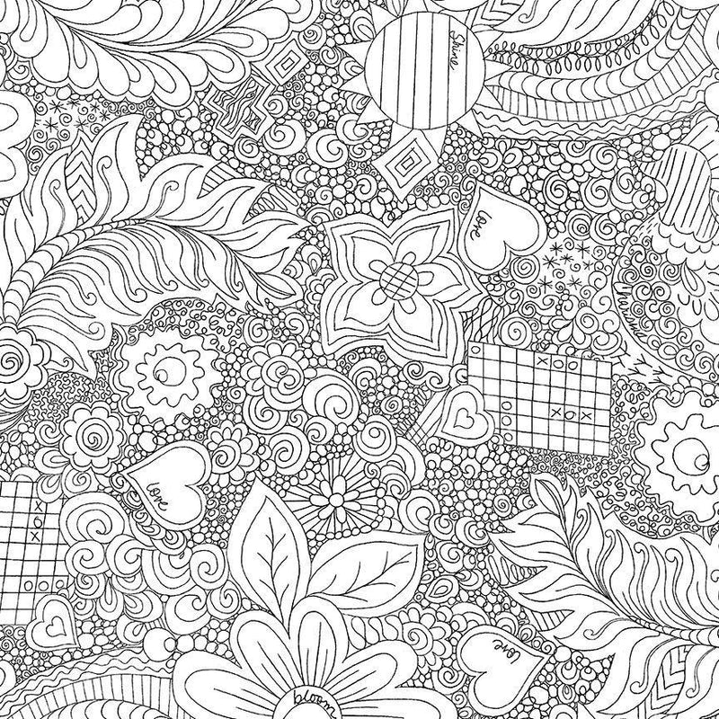 TT Doodle Floral 108" - CD3840-WHITE - Cotton Wide Back Fabric