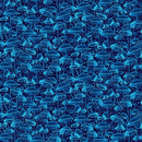 TT Electric Ocean Bioluminescente Mushrooms - CD2851-MIDNIGHT - Cotton Fabric