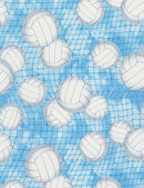 TT Elite Athlete Volleyball - CD7042-BLUE - Cotton Fabric