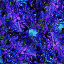 TT Evening Glow Butterfly Marble Metallic - CM4109-BLACK - Cotton Metallic Fabric