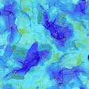 TT Evening Glow Water Paint Texture - CM4108-AQUA - Cotton Metallic Fabric