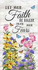 TT Faith Panel - CD3437-GREY - Cotton Fabric