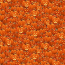 TT Feline Spooky Packed Jack O' Lantern - CD4181 Orange - Cotton Fabric