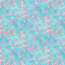 TT Flourish Cherry Blossoms - CD2587-BLUE - Cotton Fabric
