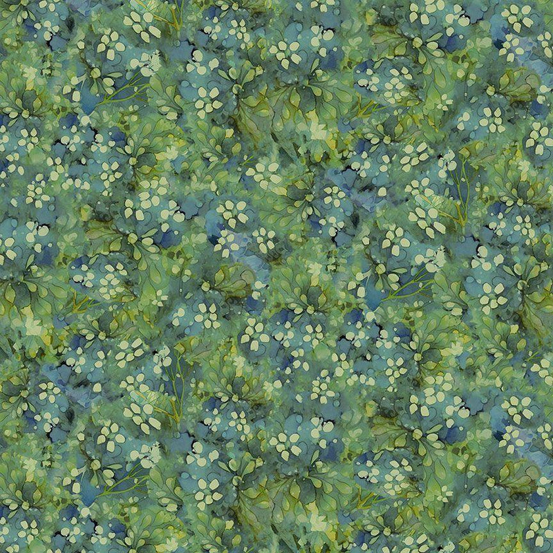 TT Forest Whisper Tonal Floral - CD3687-GREEN - Cotton Fabric