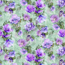 TT Garden Delight Floral Bouquet - CD3503-SAGE - Cotton Fabric