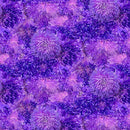 TT Garden Delight Packed Flowers - CD3504-PURPLE - Cotton Fabric
