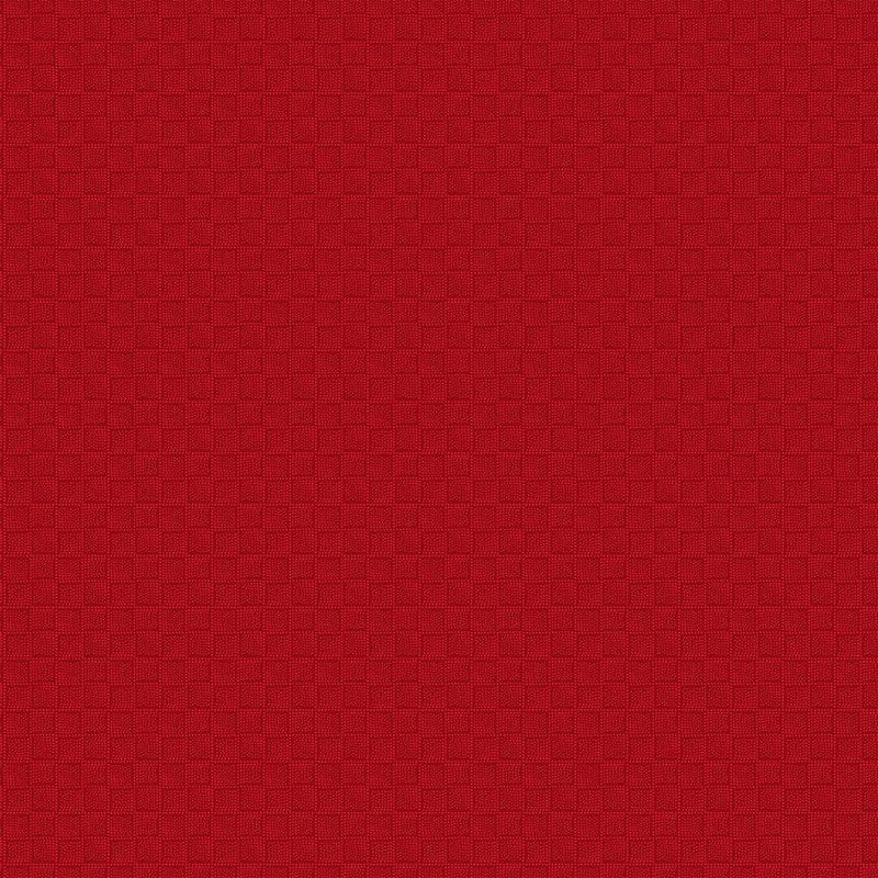 TT Garden Redwork Block - CD5141-RED - Cotton Fabric