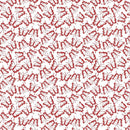 TT Garden Redwork Packed Butterflies - CD3103-WHITE - Cotton Fabric
