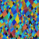 TT Gilded Plume Gilded Crazy Quilt - CM3433-MULTI - Cotton Metallic Fabric