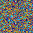 TT Gilded Plume Metallic Geo Floral - CM2607-NAVY - Cotton Metallic Fabric