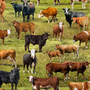 TT Home On The Range Cattle Farm - CD3866-GREEN - Cotton Fabric