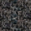 TT Home On The Range Packed Cows - CD3867-BLACK - Cotton Fabric