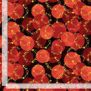 TT Imperial Bloom Asian Medallion - CM4382-RED - Cotton Metallic Fabric