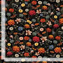 TT Into The Woods Pollinator Floral - CD4416-MULTI - Cotton Fabric