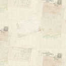 TT Jardin Postcards - CD2569-CREAM - Cotton Fabric