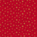 TT Joyful Metallic Snowflakes - CM3467-RED - Cotton Metallic Fabric