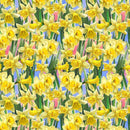 TT Just Hatched Yellow Daffodil - CD3253-DAFFODIL - Cotton Fabric