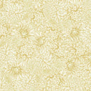 TT Lotus Garden Metallic Chrisanthemums - CM3664-CREAM - Cotton Metallic Fabric