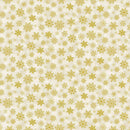 TT Merry Christmas Metallic Snowflakes - CM3627-CREAM- Cotton Metallic Fabric
