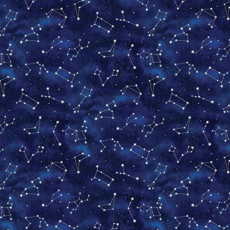 TT Owl Always Love You Constellations - CD3245-NIGHT - Cotton Fabric